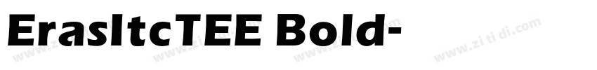 ErasItcTEE Bold字体转换